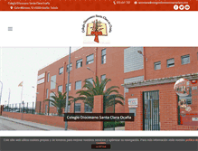 Tablet Screenshot of colegiodiocesanosantaclara.com